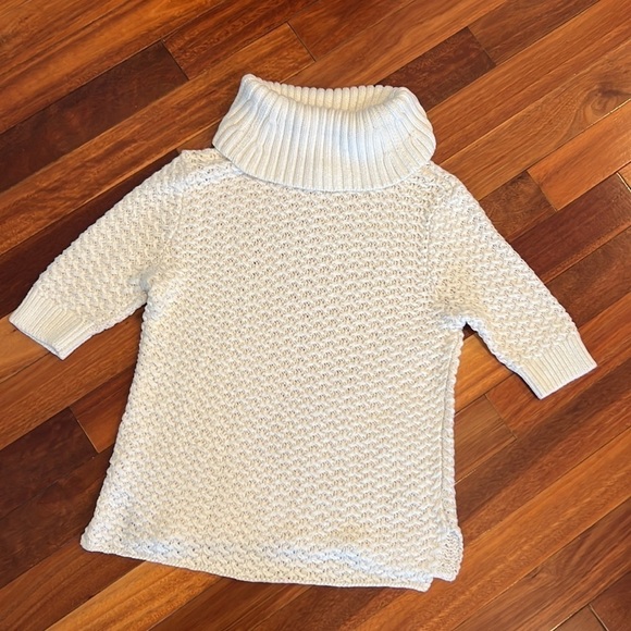 ⭐️ L.L. Bean Signature Turtleneck Shortsleeve Sweater Size Small - Picture 5 of 6